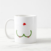 Grappige Tinsel Matchende Bimbelende Kerst Koppels Koffiemok (Links)