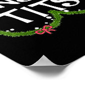 Grappige Tinsel Matchende Klinkende Kerst Koppels Poster (Hoek)
