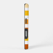 Grappige tinten van Oranje Cabana Stripes iPhone Hoesje (Rechterkant)
