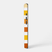 Grappige tinten van Oranje Cabana Stripes iPhone Hoesje (Linkerkant)