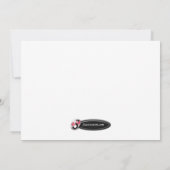 Grappige Tipsy rendieren Kantoor Party uitnodiging (Achterkant)