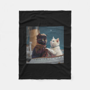 Grappige Titanic Film Kat Meme Rms Cruise Schip Ma Fleece Deken