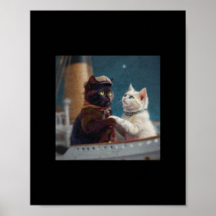 Grappige Titanic Film Kat Meme Rms Cruise Schip Ma Poster