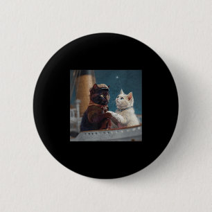 Grappige Titanic Film Kat Meme Rms Cruise Schip Ma Ronde Button 5,7 Cm