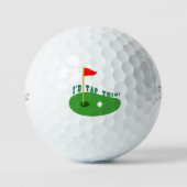 Grappige Titleist Golfballen - 'I'd Tap This' woor (Voorkant)