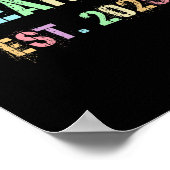 Grappige toekomst schoon AF EST 2025 grillen schoo Poster (Hoek)