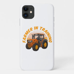 Grappige toekomstige boer in opleiding tractor lan Case-Mate iPhone case