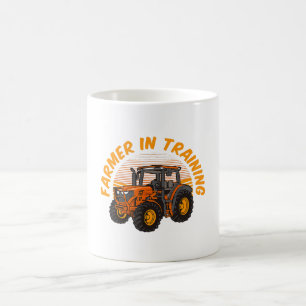 Grappige Toekomstige Boer In Opleiding Tractor Lan Koffiemok