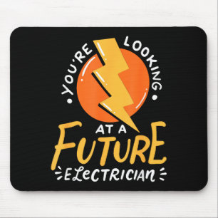 Grappige toekomstige elektricien elektrotechnisch  muismat