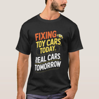 Grappige Toekomstige Monteur voor Autoliefhebbende T-shirt