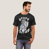 Grappige toilet astronaut t-shirt (Voorkant volledig)