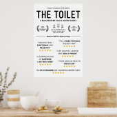 Grappige Toilet Recensies Poster (Keuken)