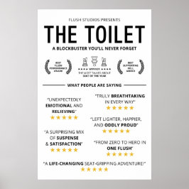 Grappige Toilet Recensies Poster