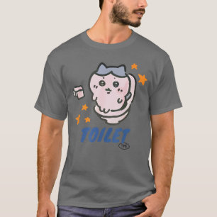 Grappige Toilet Tijd Chikawa Meme Trending T-shirt
