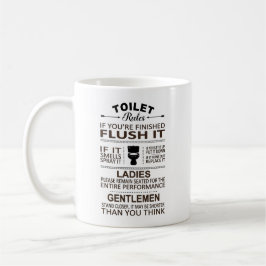 Grappige Toiletregels Badkamer Rustroom Sarcastisc Koffiemok