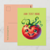Grappige Tomatenliefhebbers voegen tekst toe Briefkaart (Voorkant / Achterkant)