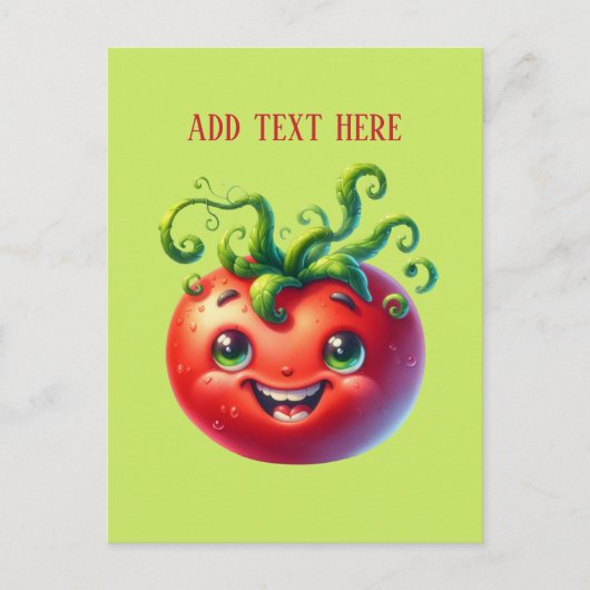Grappige Tomatenliefhebbers voegen tekst toe Briefkaart (Voorkant)