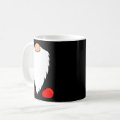 Grappige Tomte Zweedse Kabouter Baard Kerstmis Yul Koffiemok (Voorkant links)
