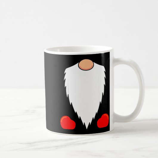 Grappige Tomte Zweedse Kabouter Baard Kerstmis Yul Koffiemok (Rechts)