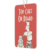 Grappige Top Chef Cartoon Luchtverfrisser (Links)