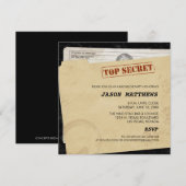Grappige Top Geheim Afscheidsfeest Invitaties Kaart (Voorkant / Achterkant)