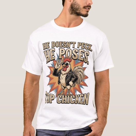 Grappige Top Kip Haan Boerderij Humor (Voorkant)