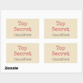 Grappige Top Secret Stickers (Vel)