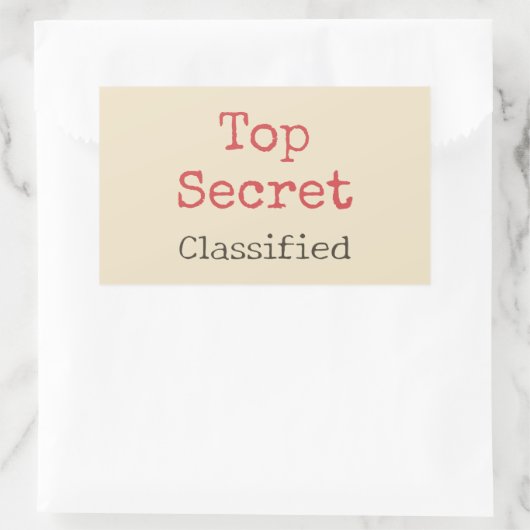 Grappige Top Secret Stickers (Tas)