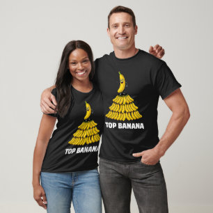 Grappige Topbanaan bovenop bossen bananen T-shirt