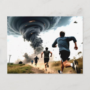 Grappige Tornado Stormjager  Briefkaart