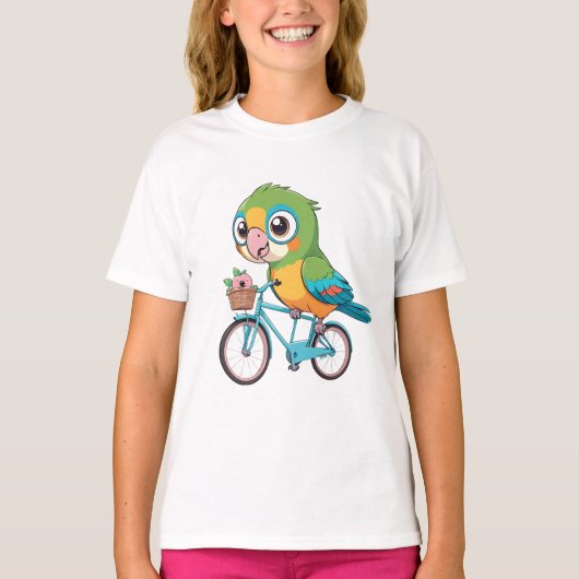 Grappige Tortelduifjes met hem Fietsen T-shirt (Voorkant)