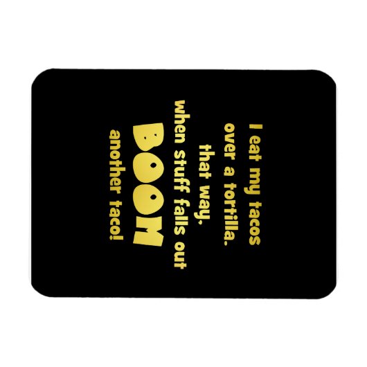 Grappige Tortilla Boom Grap Magneet (Horizontaal)