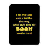 Grappige Tortilla Boom Grap Magneet (Verticaal)