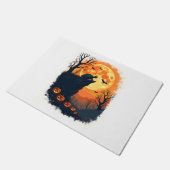 Grappige Tortoise Halloween Silhouette Spooky Tort Deurmat (Schuin)