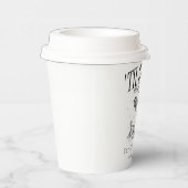 Grappige tot de dood ons scheidt feest huwelijksfe papieren bekers (Rechts)