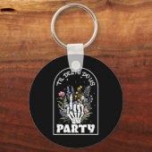 Grappige Tot de Dood Ons Scheidt Hen Party Bruidsm Sleutelhanger (Voorkant)