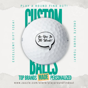 Grappige "Tot ziens in het bos" golf slice grap Golfballen