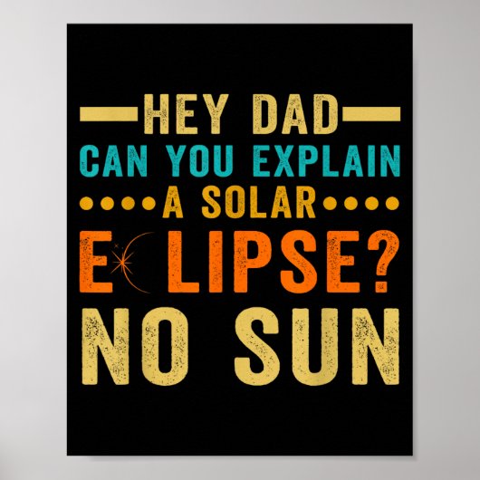 Grappige Totale Zonsverduistering 04 08 Poster (Voorkant)