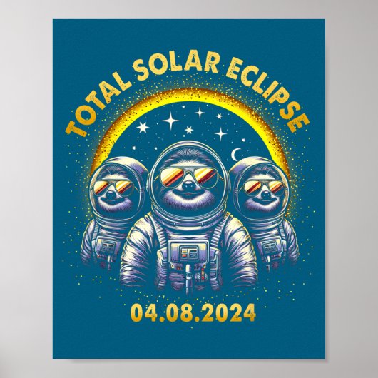Grappige Totale Zonsverduistering 04 08 Poster (Voorkant)
