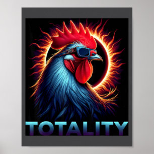 Grappige Totale Zonsverduistering 8 april Poster