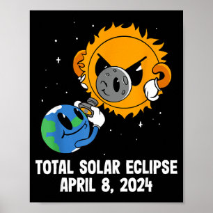 Grappige Totale Zonsverduistering Jeugd Amerika Poster