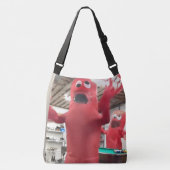 Grappige Tote Bag met Dolle Opblaasbare Buis Manne (Voorkant)