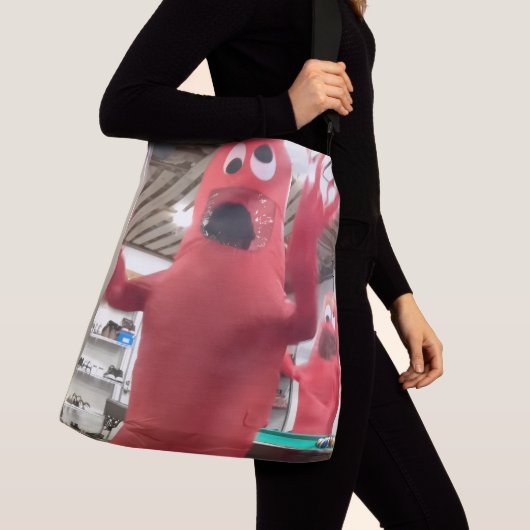 Grappige Tote Bag met Dolle Opblaasbare Buis Manne (Dichtbij)