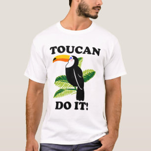 grappige toucan doet het t-shirt