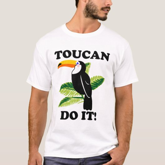 grappige toucan doet het t-shirt (Voorkant)