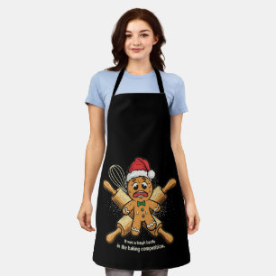 Grappige "Tough Battle" Kerstman Van Peperkoek Schort