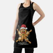Grappige "Tough Battle" Kerstman Van Peperkoek Schort (Insitu)