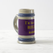 Grappige tovenaar bierpul (Voorkant links)