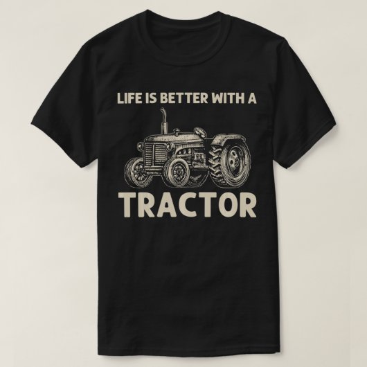 Grappige Tractor Art voor Mannen Vrouwen Boer Ranc T-shirt (Design voorkant)