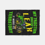 Grappige tractor - Mijn tractor lekt niet Fleece Deken (Voorkant (Horizontaal))